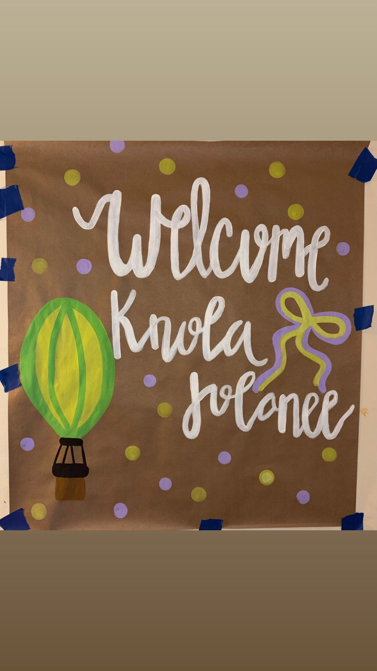 Welcome custom banner